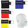 Hongoen 4 mascherine di primo soccorso, maschera di respirazione, portachiavi, maschera CPR Face Shield, panno di ventilazione, protezione da bocca a bocca, adatta per il salvataggio di emergenza