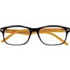 Zippo Occhiali da Lettura Zippo, Realizzati con Montatura dalle Linee Morbide, Ideale per Uomo e Donna, Diottria +2.50, Aste Color Giallo
