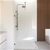 Parama Doccia walk-in arco 100cm con cerniere gun metal spazzolato vetro 8mm trasparente easy clean h200 | Senja