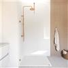 Parama Doccia walk-in arco 100cm con cerniere rame spazzolato vetro 8mm trasparente easy clean h200 | Senja