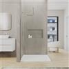 Parama Doccia walk-in arco 100cm con profilo nickel spazzolato vetro trasparente 8mm easy clean h200| Nusa