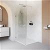 Parama Doccia walk-in arco 100cm con cerniere nickel spazzolato vetro trasparente 8mm easy clean h200| Nusa