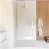 Parama Doccia walk-in arco 140cm con cerniere oro spazzolato vetro 8mm trasparente easy clean h200 | Senja