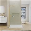 Parama Doccia walk-in arco 80cm con profilo oro spazzolato vetro trasparente 8mm easy clean h200| Nusa