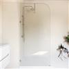 Parama Doccia walk-in arco 100cm con cerniere cromate vetro 8mm trasparente easy clean h200 | Senja