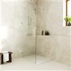 Parama Doccia walk-in arco 80cm con cerniere cromate vetro trasparente 8mm easy clean h200| Nusa