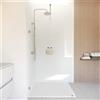 Parama Doccia walk-in arco 140cm con cerniere nickel spazzolato vetro 8mm trasparente easy clean h200 | Senja