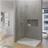 Parama Doccia walk-in arco 100cm con profilo cromato vetro 8mm trasparente easy clean h200 | Senja