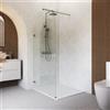 Parama Doccia walk-in arco 80cm con cerniere gun metal spazzolato vetro trasparente 8mm easy clean h200| Nusa