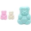 Generico Marshmallow Treccia Multicolore Senza Glutine, 1 kg, per Compleanni, Battesimi, Nascite ed Eventi (Orsetti Azzurri)
