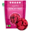 ORGANICA DOWN TO EARTH Organica Food Lamponi liofilizzati Bio 100% Frutta - Sacchetto richiudibile 12 g spuntino croccante vegano senza zucchero aggiunto