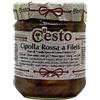 Il Cesto Cipolla Rossa IGP di Tropea a Filetti Calabria in Olio di Oliva con Peperoncino (ML 212)