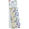 Pastiglie Leone Leone Caramelle Senza Zucchero con LeonSnella Stevia Espositore da 24 Lattine da 30 grammi Vegane Senza Glutine e Prive di Coloranti Artificiali