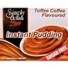 Simply Delish, Sugar Free Instant Pudding - Gluten Free, Vegan Sweet, Toffee Coffee Flavour - Pack of 6, Low Fat Pudding
