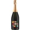Bottle-Up Bottiglia di Prosecco Personalizzato DOC Spumante Extra Dry - Idea regalo esclusiva e originale per Natale (Merry Christmas)
