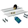 G GRIMALDI Scolapiatti da Incasso 76 cm con Doppia Rete e 4 Supporti Porta Piatti | Made in Italy | Struttura in Metallo Verniciato | Per Pensili Cucina Standard | Alta Resistenza
