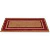 Casatessile CASA TESSILE Zerbino in cocco SUPER cm 70X140 Misura Grande per Esterno Porta Entrata, Retro Antiscivolo Tappeto Raschiafango - ROSSO