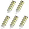 Aoxdi G4 LED Lampadina 7W Bianco Freddo, 75 SMD 2835 Equivalenti a 65W Lampada Alogena, Lampade LED G4, Non Dimmerabile AC/DC 12V, Pacco da 5