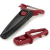 Börner Multi Peeler (3 in 1) - Pelatore a Julienne, Pelapatate, Sbucciatore Manico in uno - Pelapatate Multifunzionale - Pelaverdure per pelare, tagliare, guarnire - Colore: Rosso