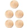kowaku 5x Palline di legno per artigianato per decorazioni senza foro fai da te parti decorative rotonde non verniciate, 6 Cm