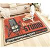 PASPRT Tappeto Di Musica Retrò Soggiorno Home Decor Divano Tavolo Tappeto Antiscivolo Cuscino Per Sedia Tappetino Da Salotto Picnic Campeggio Art Tappeti 50X80Cm
