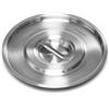 Forgast Coperchio per Secchio da Cucina, 10 Litri, Acciaio Inox, Coperchio per secchio in Acciaio, Coperchio per Catering, Diametro 28 cm