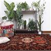 SRTJURFG Tappeto Salotto 180x200 cm Grandi Morbido Antiscivolo Tappeti Pelo Corto Home Decor Camera da Letto Soggiorno Corridoio Stile etnico retrò geometrico rosso