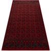 rugsx Tappeto di lana, tappeti tradizionali, per la camera da letto, soggiorno OMEGA BUCHARA Telaio, cerchio rosso 200x300 cm