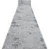rugsx Passatoia Structural MEFE per cucina, corridoio, soggiorno, robusto, moderno, due livelli di pile Grigio 60x260 cm