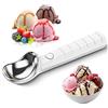 GAESHOW Paletta per Gelato Riscaldata, Cucchiaio Elettrico per Gelato Acciao Inox con Manico Confortevole in PC, 45 °C /70 °C Temperatura Regolabile, Ricaricabile, per Gelato Duro