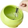 Dowbom Ciotola per chiavi per tavolo d'ingresso, contenitore per caramelle, scaffale in metallo, decorazione per la casa, ciotola per caramelle per ufficio (verde, 15,2 cm), CWW-003