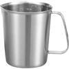 Fyearfly Misurino In Acciaio Inossidabile, 500-2000 Ml Brocca per Latte Con Manico E Beccuccio A Becco D'Anatra, Utensile da Cucina per Preparare Caffè Latte E Decorazioni Artistiche (500ML)