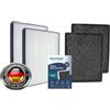 Hooster 2 filtri Hepa + 2 filtri ai carboni attivi in set adatto per purificatore d'aria Philips 2000 Series AC2887 AC2889 AC3829 | ricambio per FY2420/30 e FY2422/30