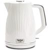 Tefal Bollitore elettrico in plastica, 1,7 l, 2400 W, bollitore elettrico Loft bianco, filtro anticalcare rimovibile, senza BPA, KO250830 | Auto-Off