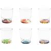 Excelsa Fuji Set 6 Bicchieri in Vetro Decorati, 34 cl, Collezione Giapponese