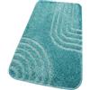 emmevi Tappeto Bagno Doccia Lavandino Assorbente Scendiletto Soffice Antiscivolo Lavabile 50x80 Cm Azzurro