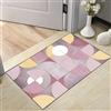 SUNLIMEI Tappeto Cucina Antiscivolo 45 x 110 cm Antiscivolo Tappeto da Bagno, Tappeti Runner Anti-Fatica, Motivo Geometrico per Porta di Casa, Cucina Ufficio e Negozi, F