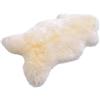 Decorating Sheepskins Pelle di pecora merino di alta qualità, inodore, vera pelliccia di agnello, colore grigio, morbida e soffice, per sedie, pecora, pelle di (Bianco, 110 x 120 cm)
