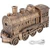 BSTCAR Umidificatore a forma di treno 300 ml Umidificatore a vapore freddo con diffusione di oli essenziali e luce notturna per la camera dei bambini, per dormire e leggere