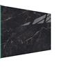 DarHaus Tagliere da cucina in vetro temperato, Copri-piano cottura a induzione, piano decorativo universale 30x22 cm, Marmo nero