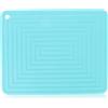 Buachois Scolapiatti in Silicone,28 X 22cm Antiscivolo Resistente al Calore Tappetino di Scarico per Lavello,Piano di Protezione, Scolapiatti Facile da Pulire per Cucina e Bagno(Blu)