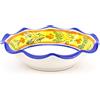 Ceramiche Azzaro & Romano Caltagirone CEAR ceramiche - Fruttiera Ciotola Portafrutta Centrotavola Ø cm 30 in ceramica siciliana di Caltagirone decorata a mano