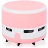 FineInno Aspirapolvere Mini Aspirapolvere Aspirapolvere a Batteria Mini Aspirapolvere da Tavolo Nero per PC, Tastiera, Desktop, ecc. (Batteria non inclusa) (rosa)