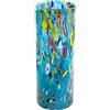 MurArt Vaso in Vetro di Murano DECORO MG da 1000 ml Alt 24CM In Vetro soffiato, Lavorato a Mano artigianalmente Made in Italy B1
