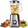Mellerware - Mixy frullatore a tazza! 1500 W | Caraffa in vetro da 1,5 l | 2 velocità + TURBO | Processore alimentare professionale con lame a 6 lame | Rompighiaccio | Acciaio inossidabile
