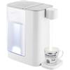 Estabeter Bollitore elettrico bianco 2000 W Advanced erogatore di acqua calda per riscaldamento e uscita rapida, 5 temperature regolabili e 2 uscite, 3 litri serbatoio