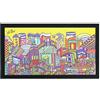 emmevi Zerbino Gomma Dipinto Artistico Jack Ottanio Pop Art 40X70 Interno Esterno Antiscivolo, Boston