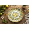 ILAB Piatto grande in ceramica decorata a mano da ceramisti siciliani di Santo Stefano di Camastra limoni art 12