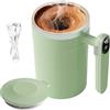 Generic elettrica per miscelare, 400 ml, miscelatore automatico magnetico per latte, elettrica automatica con display LCD della temperatura, per viaggi, casa, bevande, latte, cacao, caffè