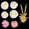 FineInno 4 Pezzi Stampi Resina Fiori Stampo in Silicone Girasole Stampi per Resina Epossidica Gioielli Ciondolo Flower Resin Molds Daisy Fiore FAI DA TE